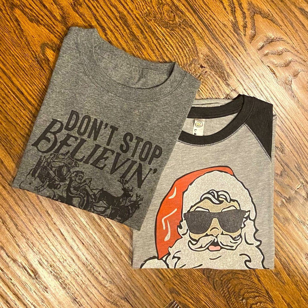 CHRISTMAS BUNDLE #4: Bundle of 2 Boys Fun Christmas Shirts